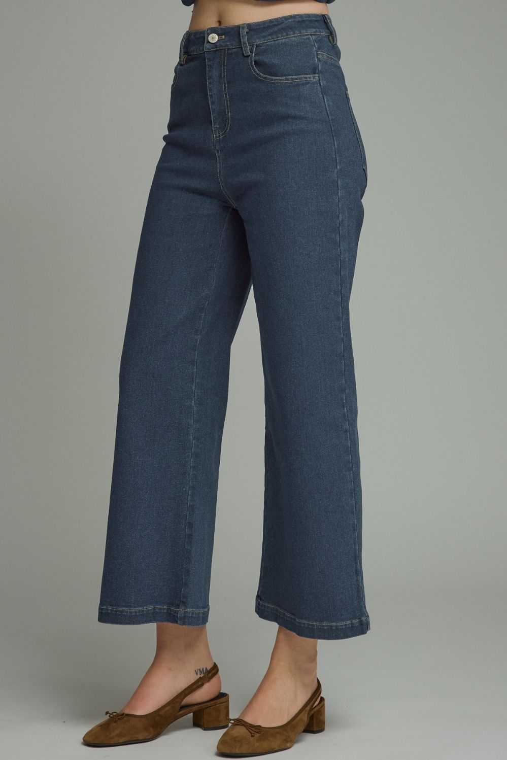 P32065 Cropped Denim Pants