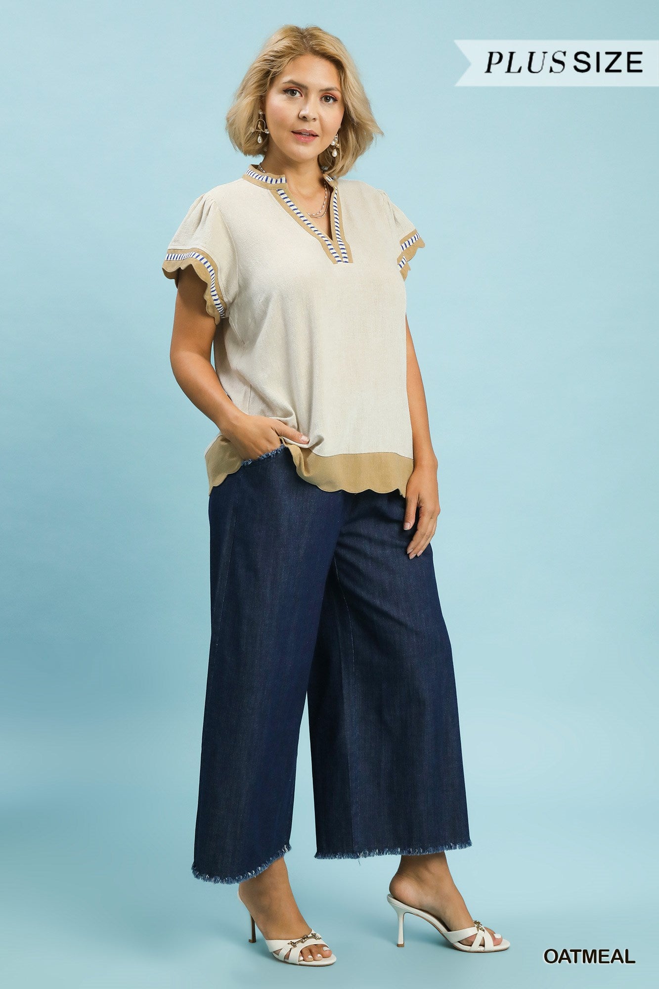 WC5929 Curvy Linen Top