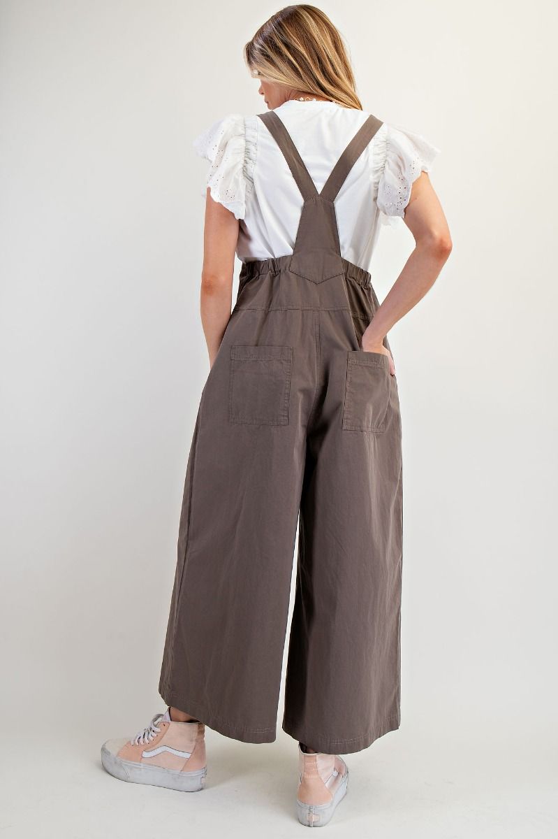 EB55906 Wide Leg Parachute Jumpsuit