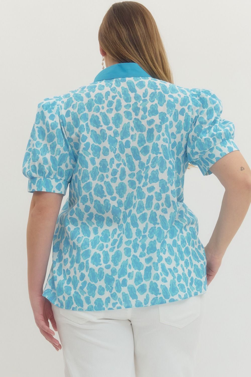 T29990P Curvy Leopard Print Top