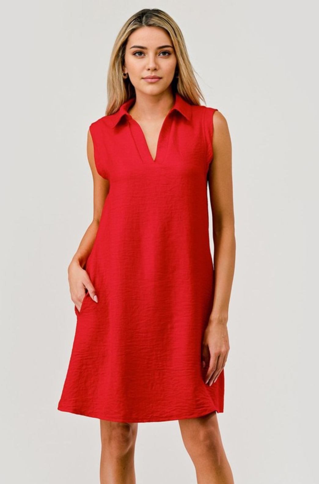 Elle Collared Polo Shift Dress