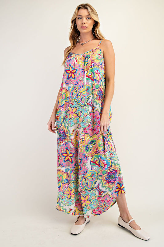 EB41328B Printed Jumpsuit