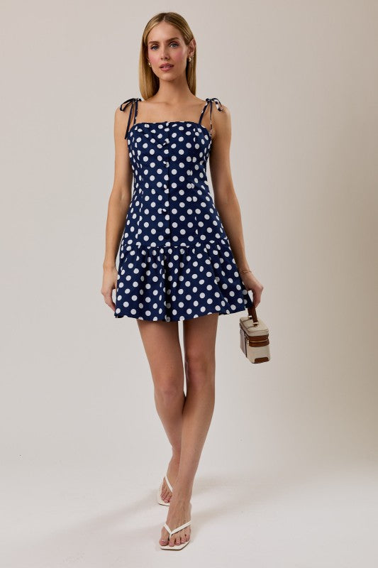JD8097 Polka Dot Mini Dress
