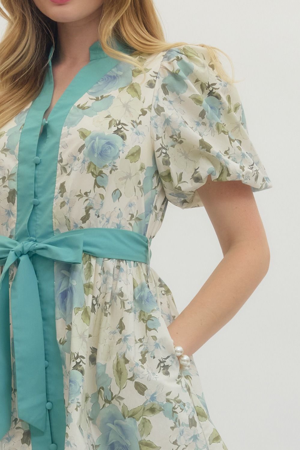 D29349 Floral Mini Dress