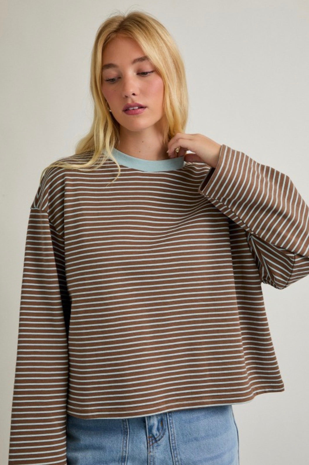 IT6053 Long Sleeve Stripe Top