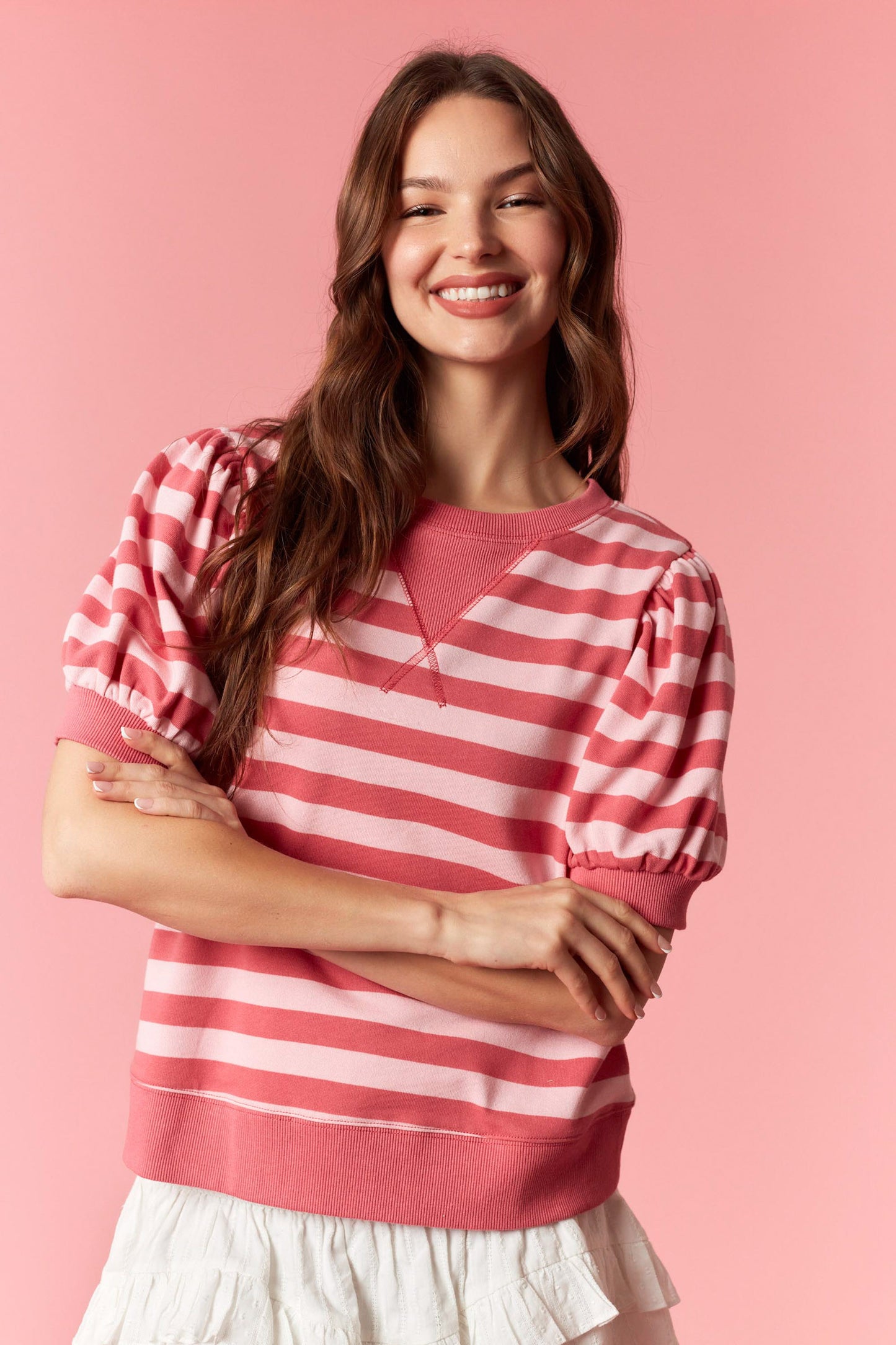 IKT200964-02 Striped Top