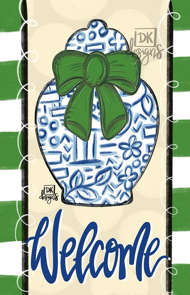 Ginger Jar Garden Glam Flag