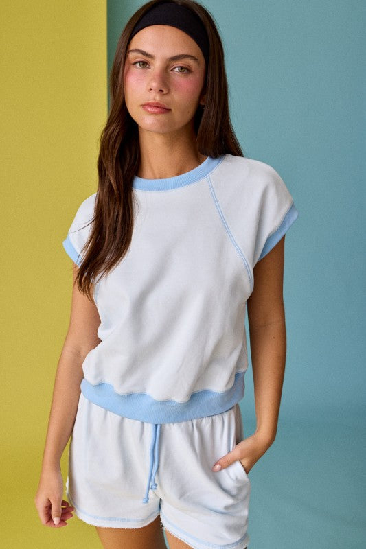 PX19313 Relaxed Fit Shorts Lounge Set