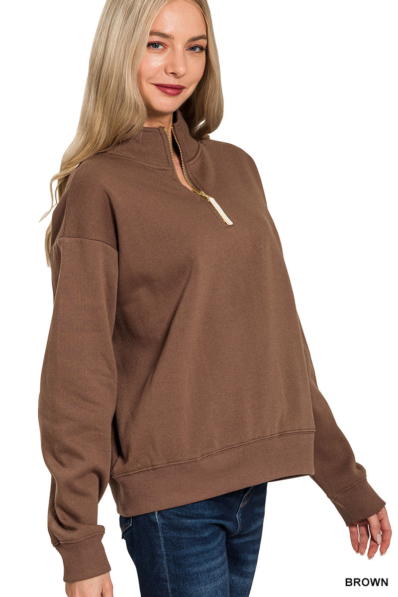 OT-4357D4 Fleece Half-Zip Sweatshirt
