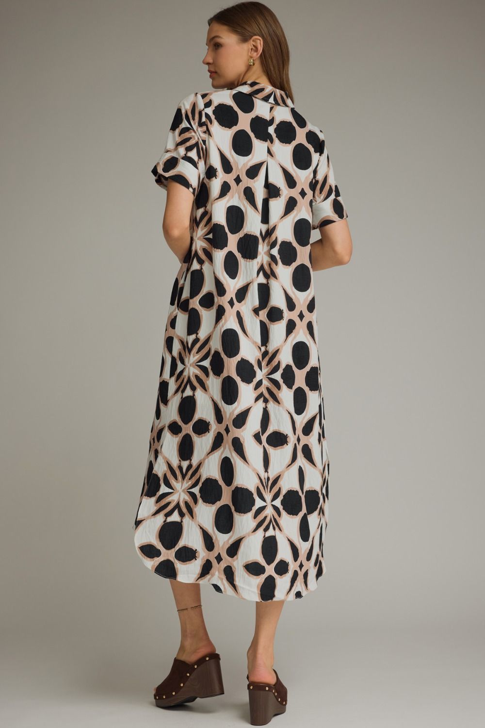 D29514 Printed Midi Dress