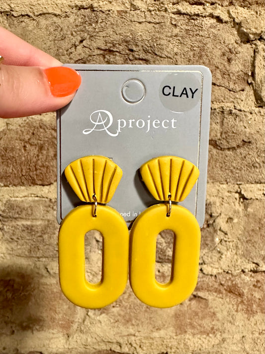 90907 Colored Clay Earrings