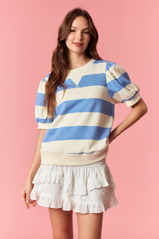 IKT200964-01 Wide Stripe Top