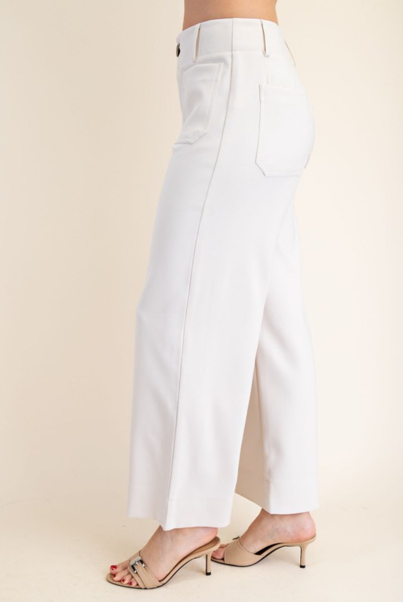 GP7912 Colette Cropped Wide Leg Pants