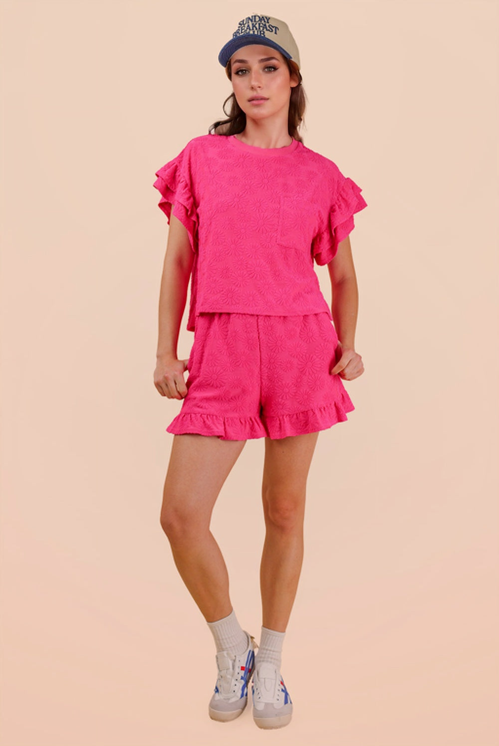 NT12492SET Floral Textured Set