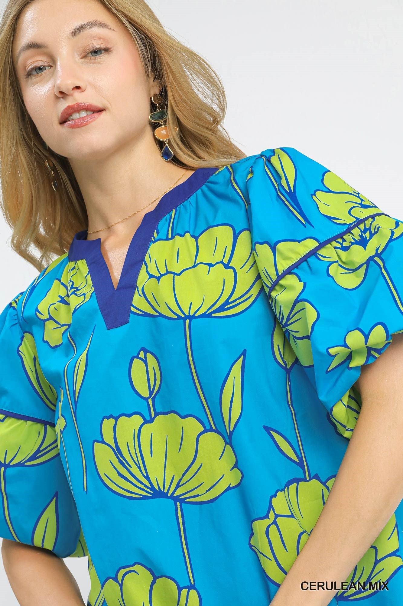 C5774 Floral Blouse
