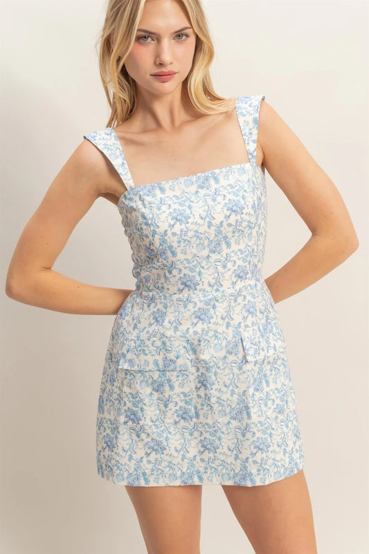 HF26C516-D Floral Mini Dress
