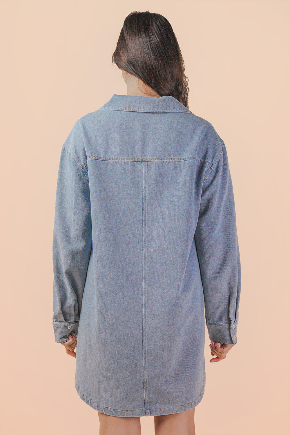 ND31911 Mineral Washed Denim Dress