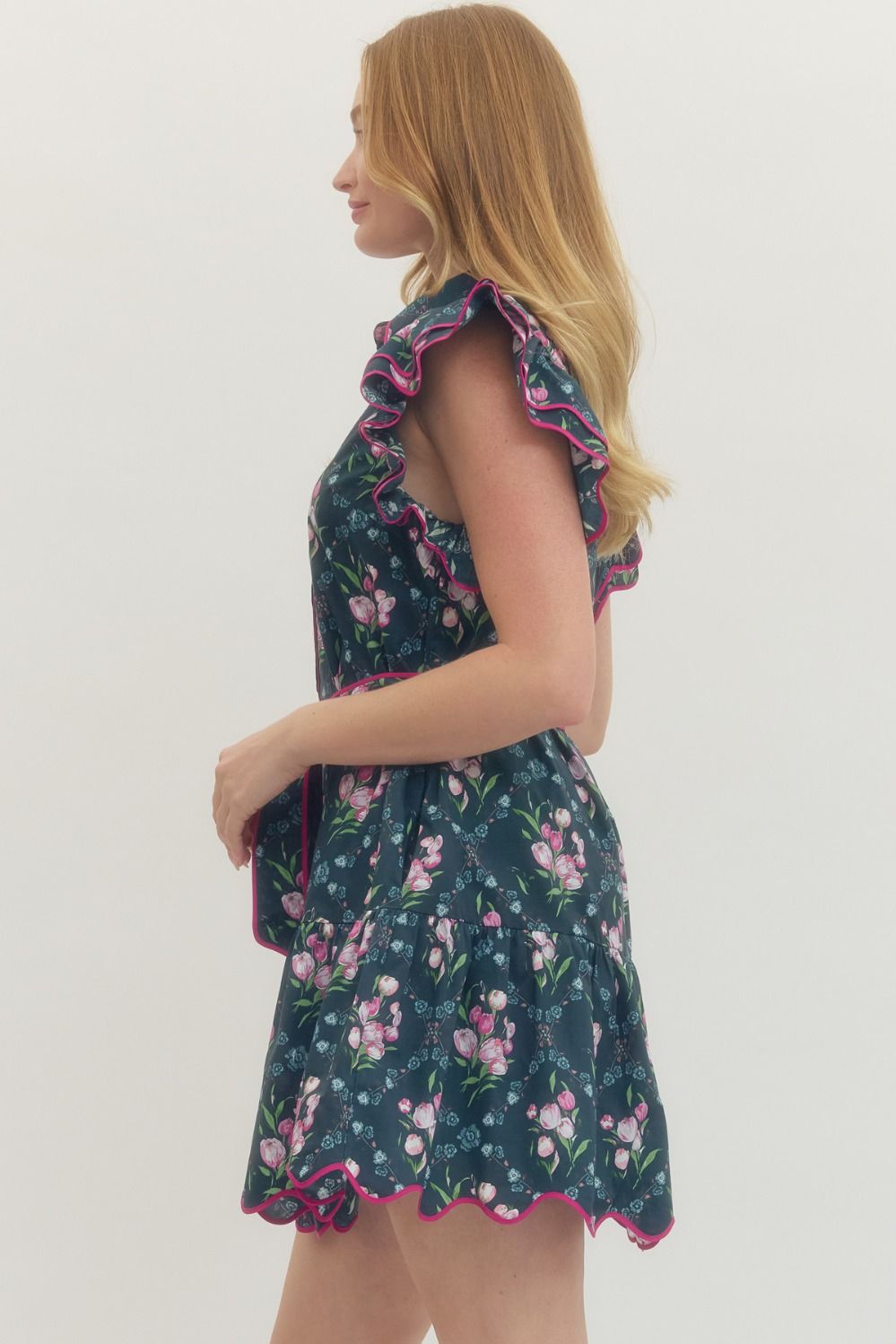 D29319 Floral Mini Dress