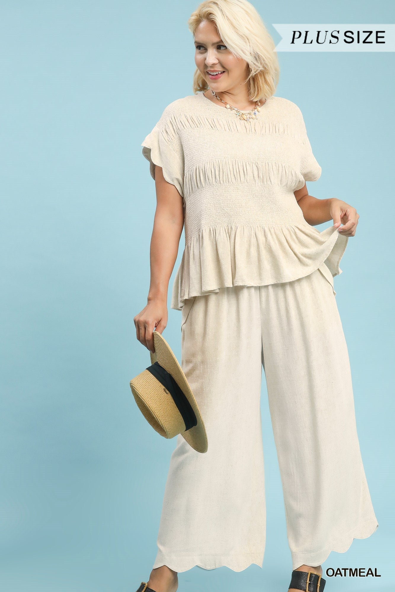 WC5671-P Curvy Linen Pants