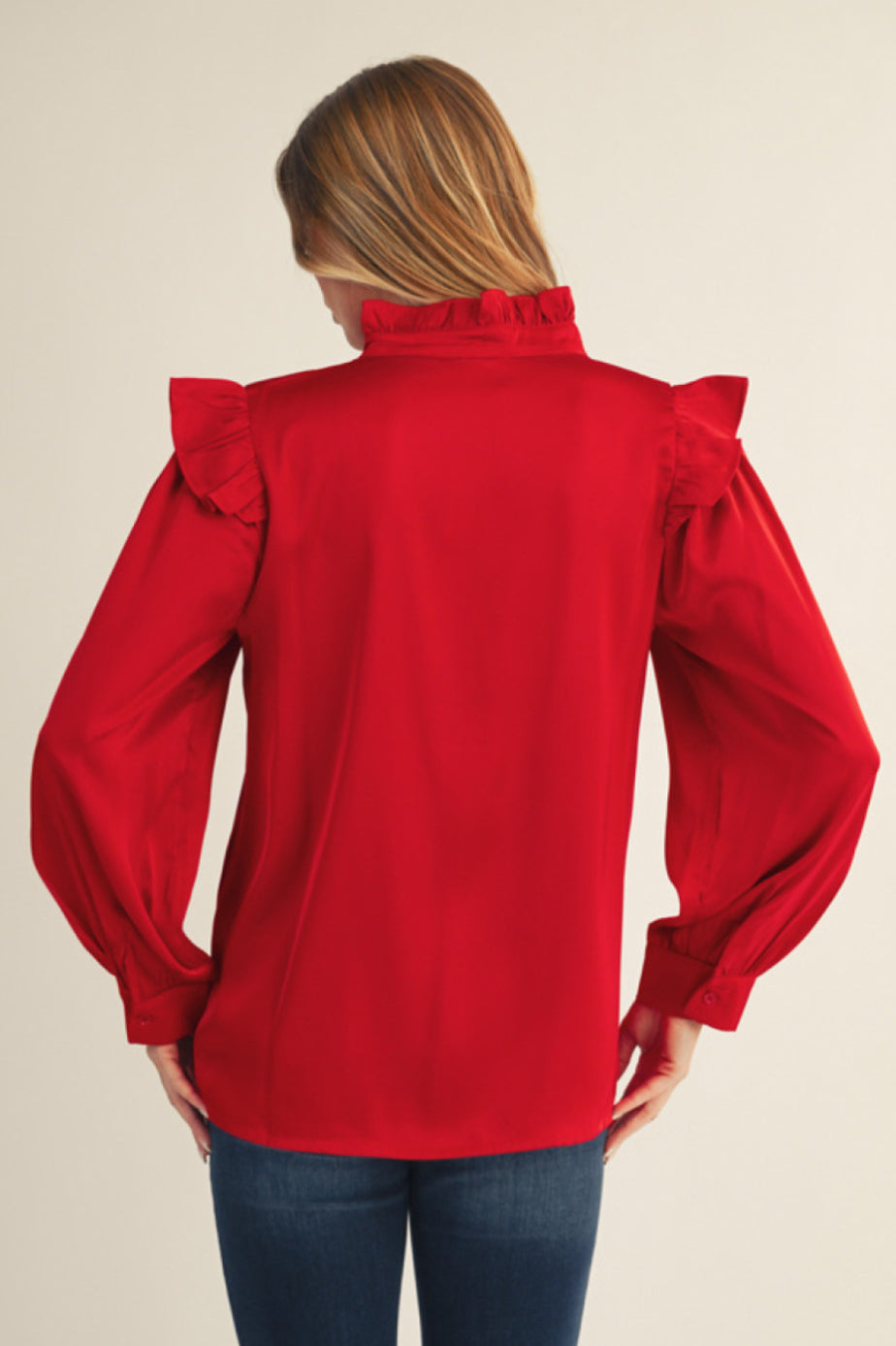 H12364-1 Solid Satin Top