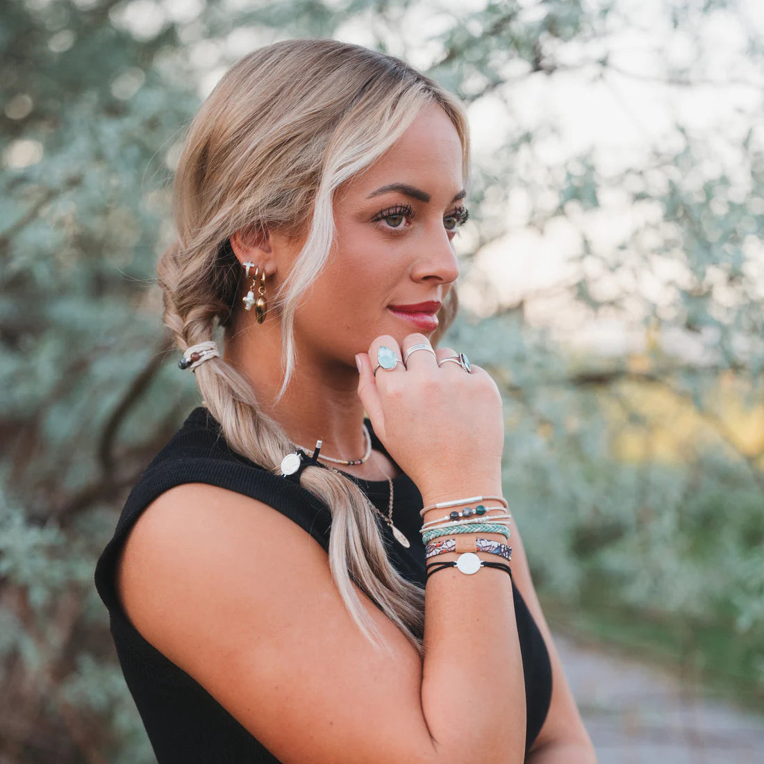 Flourish Hair Tie + Bracelet Set