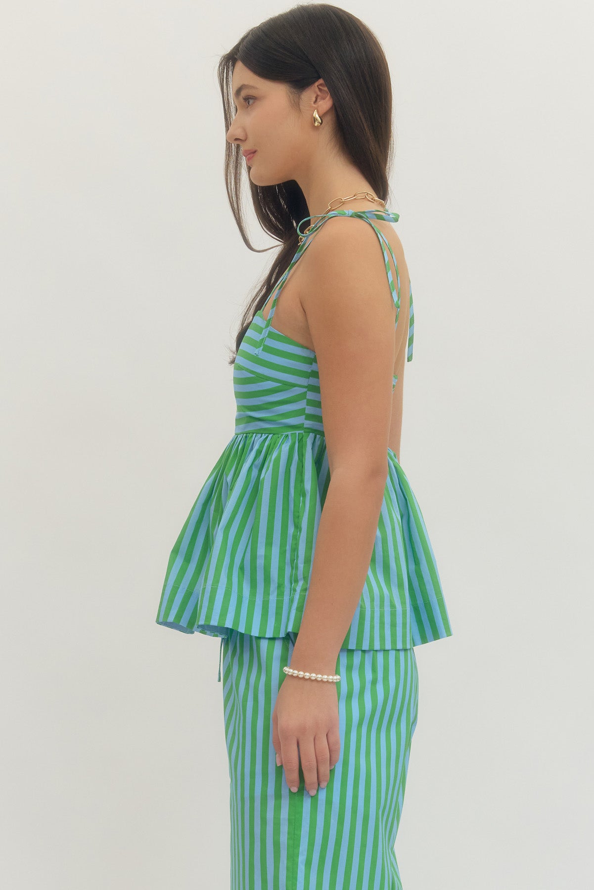 T30506 Striped Sleeveless Top