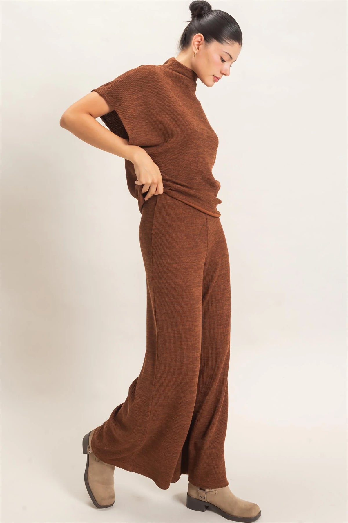 HF26F225-SET-D Dolman Sleeve Top and Pants Set