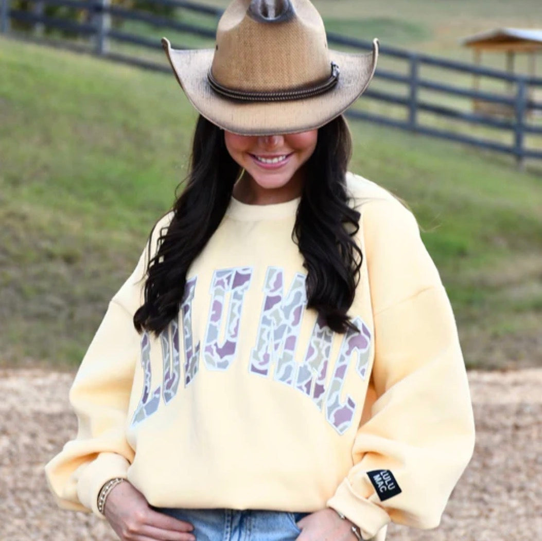 CAMO-9571 Butter Camo Sweatshirt
