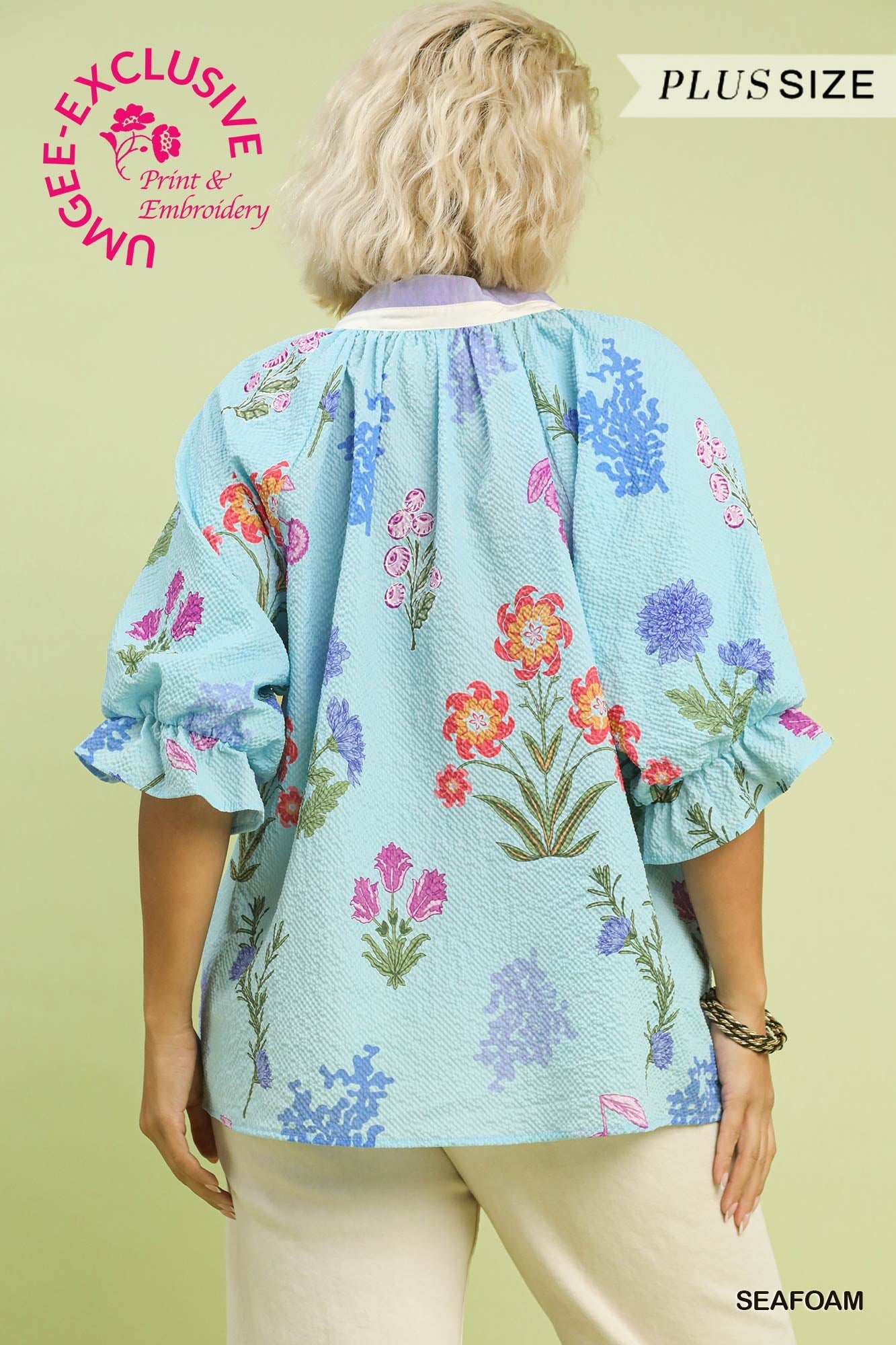 WC5762 Curvy Floral Top