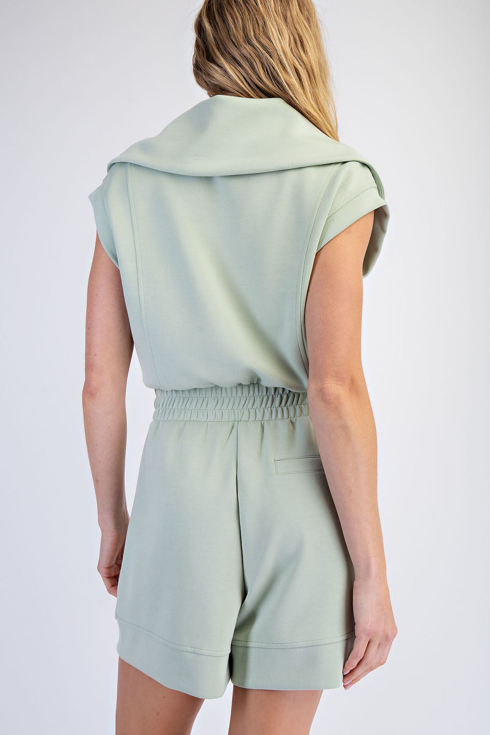 JP5102 Modal Scuba Luxe Sleeveless Romper