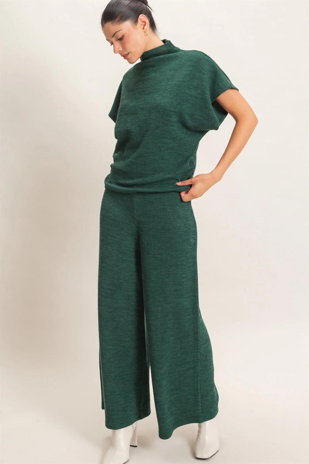 HF26F225-SET-D Dolman Sleeve Top and Pants Set