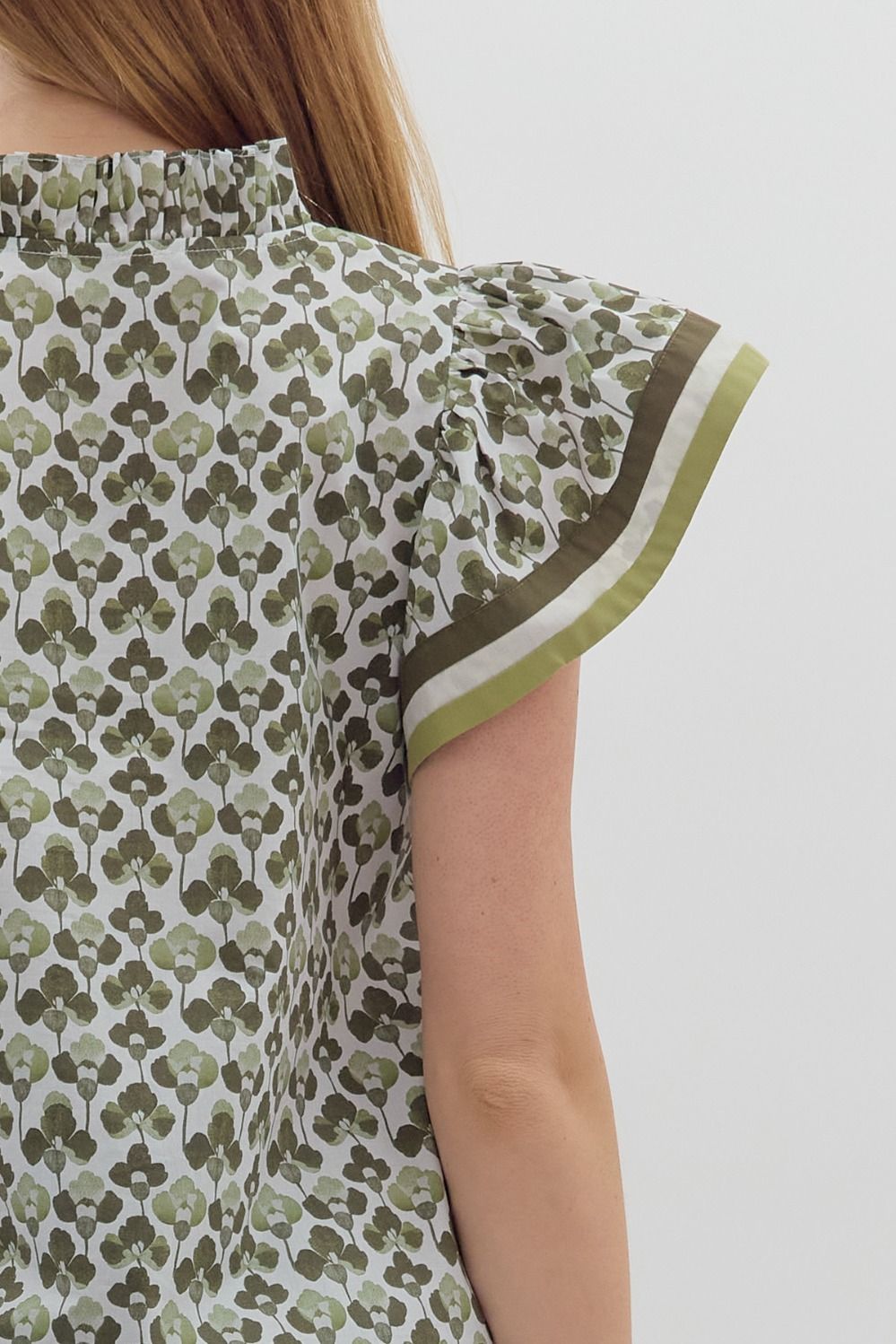 T27402 Floral Print Top