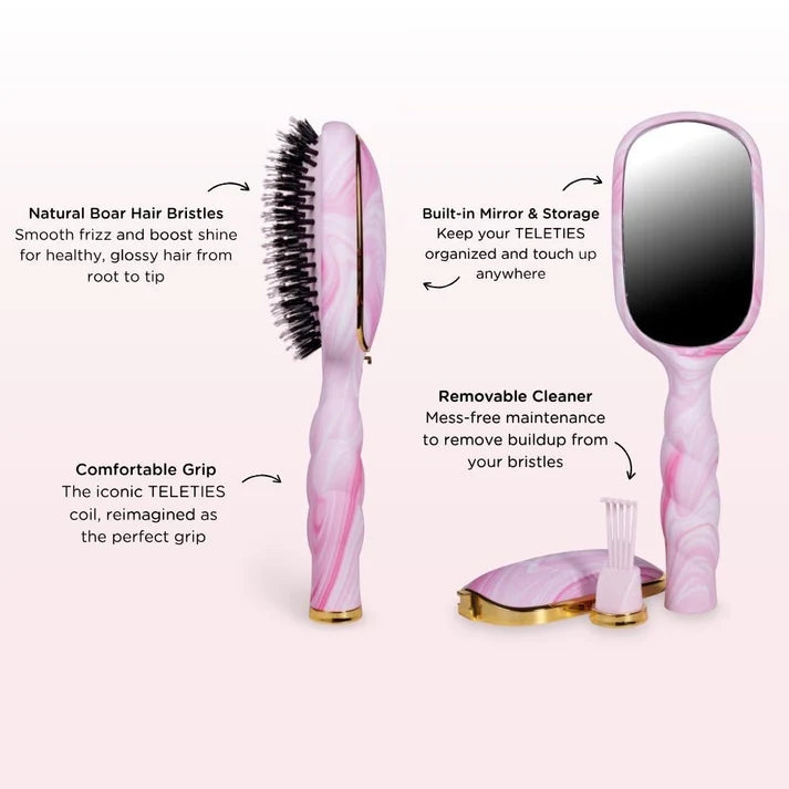 TELETIES Boar Bristle Hair Brush