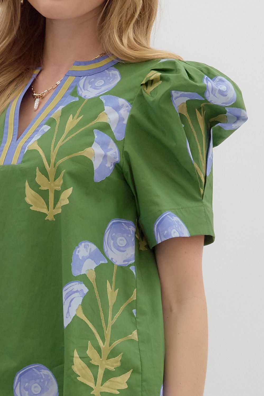 T26120 Floral Print Top
