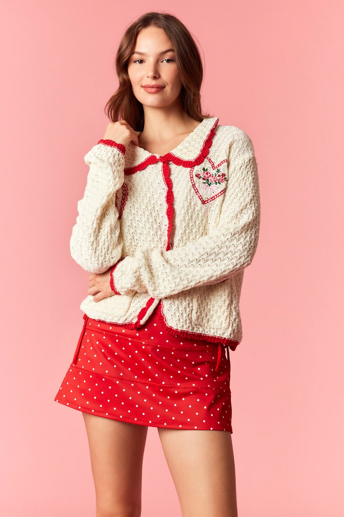 IKS300510-01 Polka Dot Skort