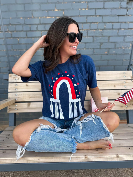 Rainbow USA T-shirt
