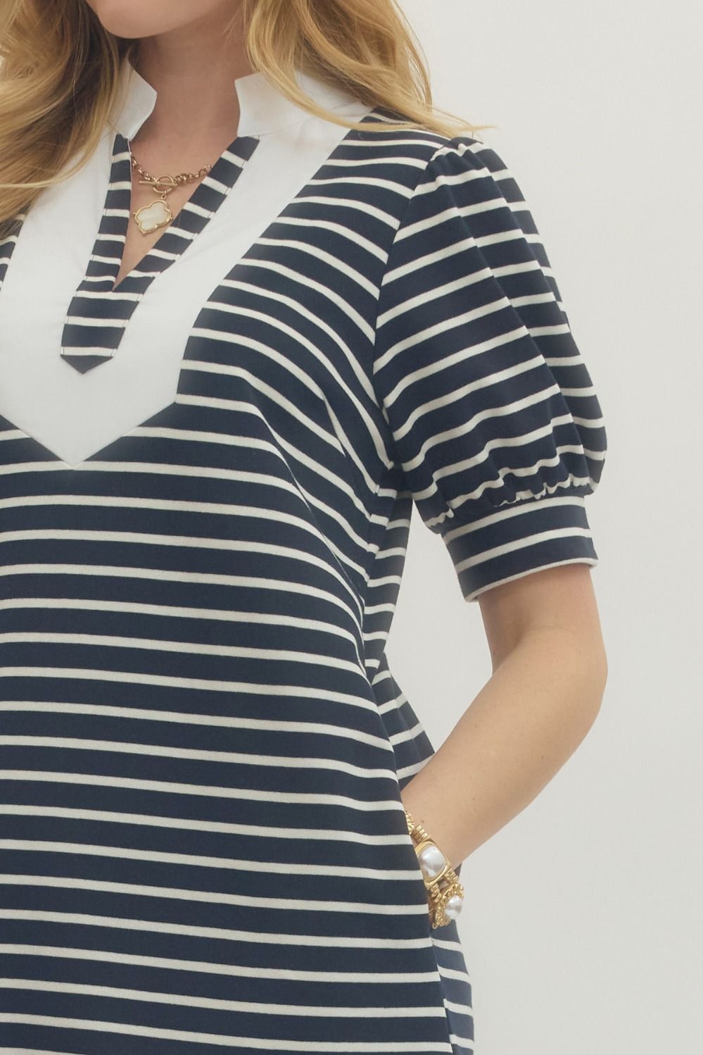D29635 Stripe Mini Dress
