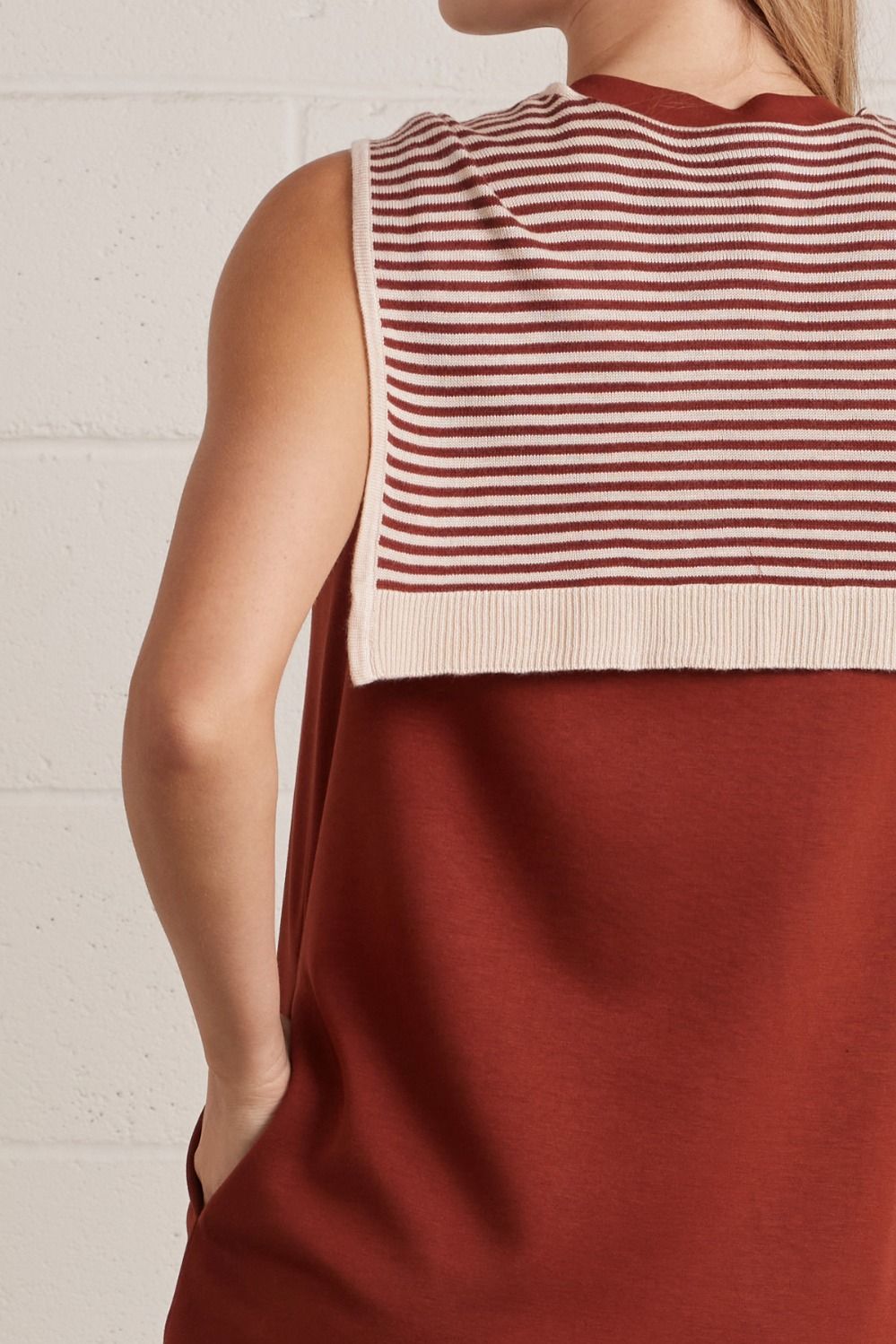 D30169 Solid Sleeveless Mini Dress