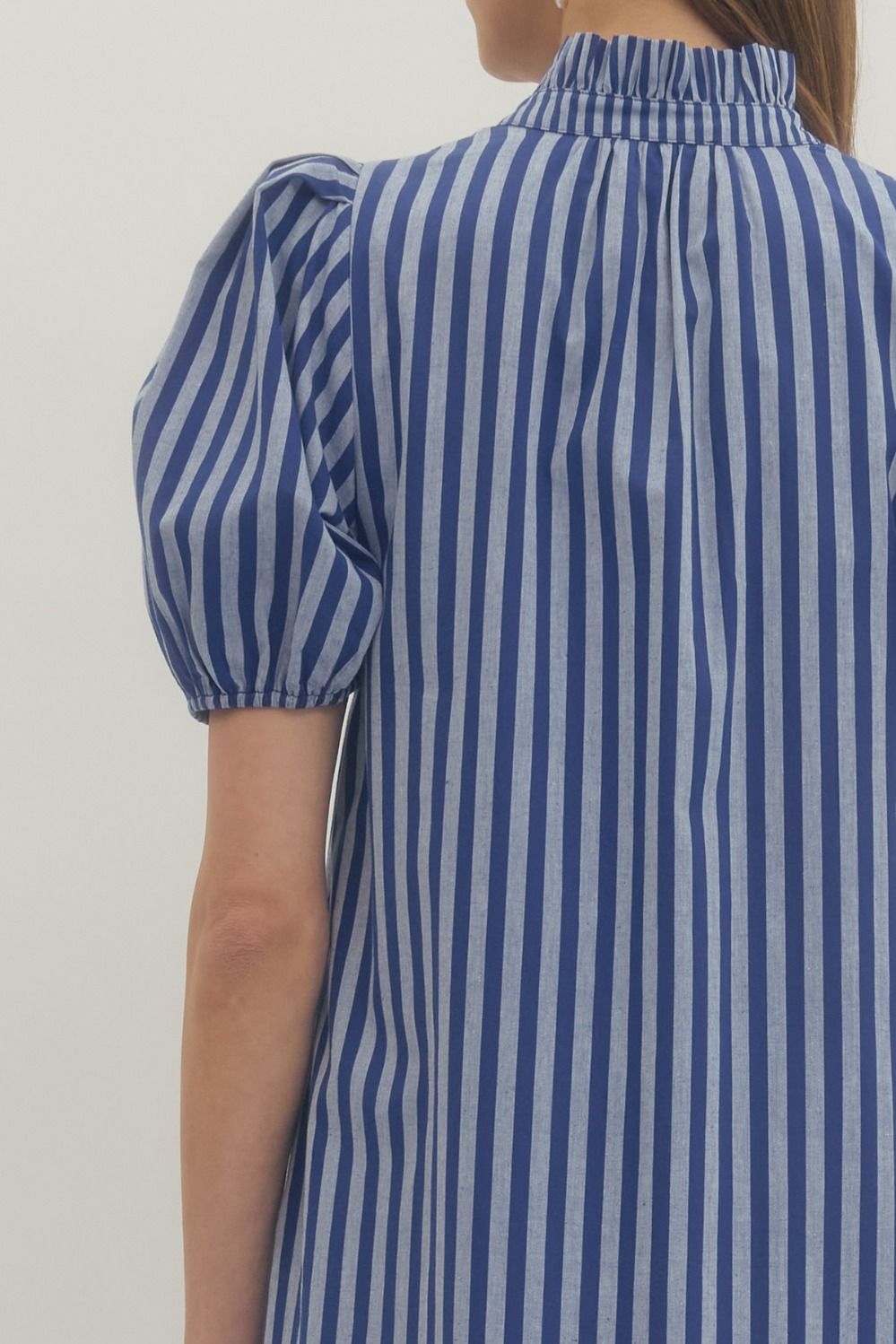 D27601 Stripe Print Midi Dress