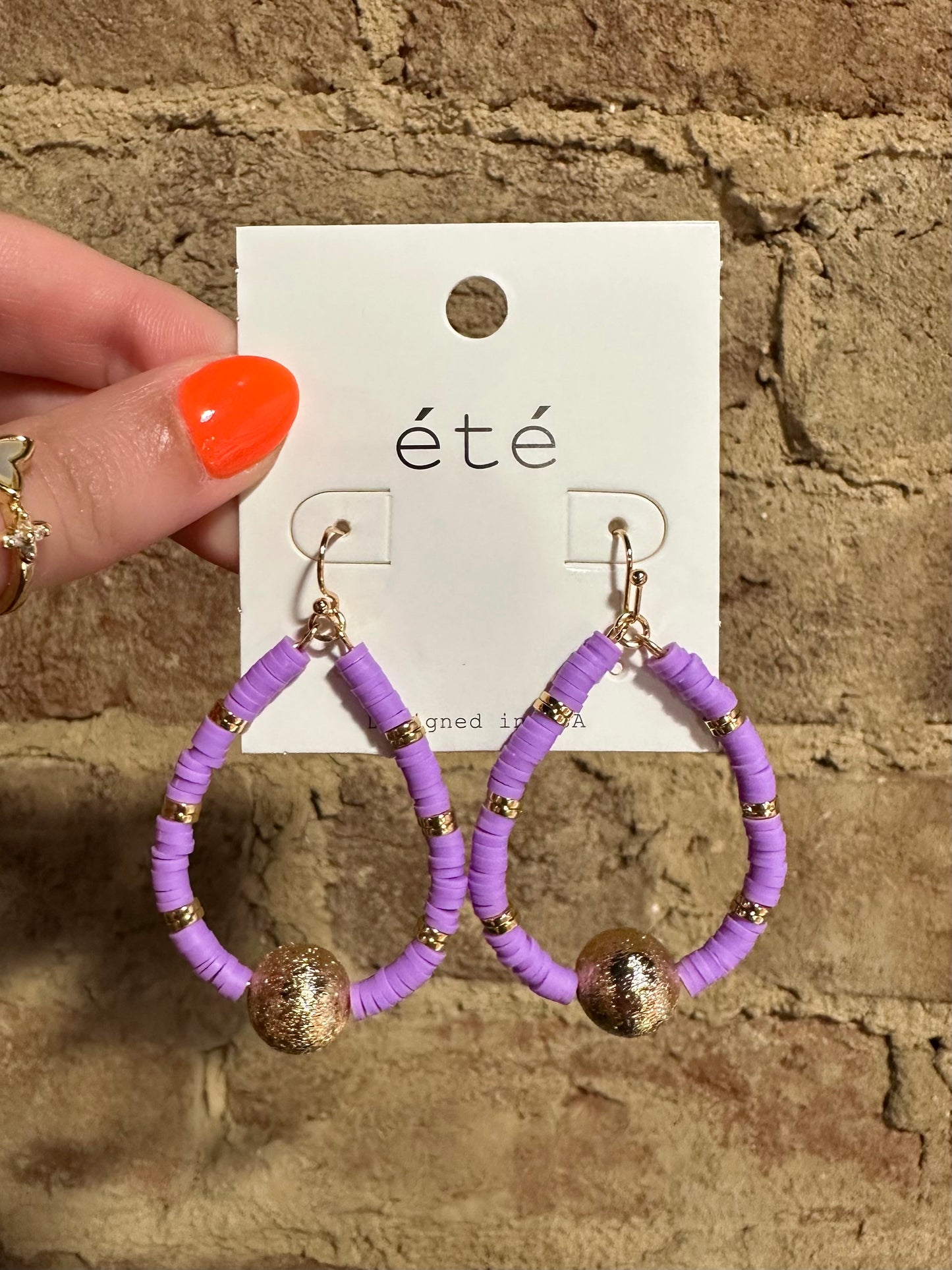 91074 Colored Earrings