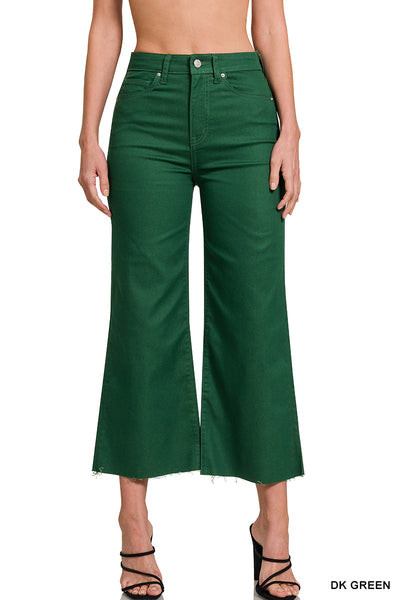 DOP-1617A High Rise Cropped Colored Pants