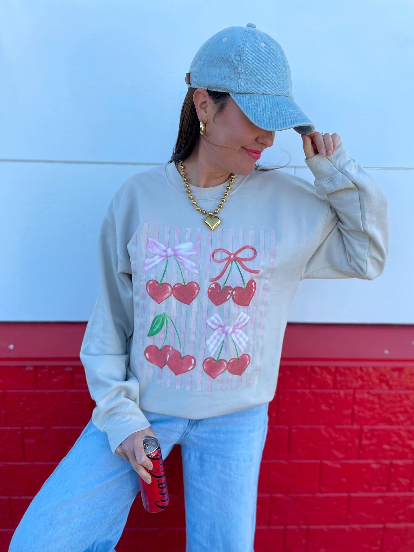 Cherry Bow Sweatshirt