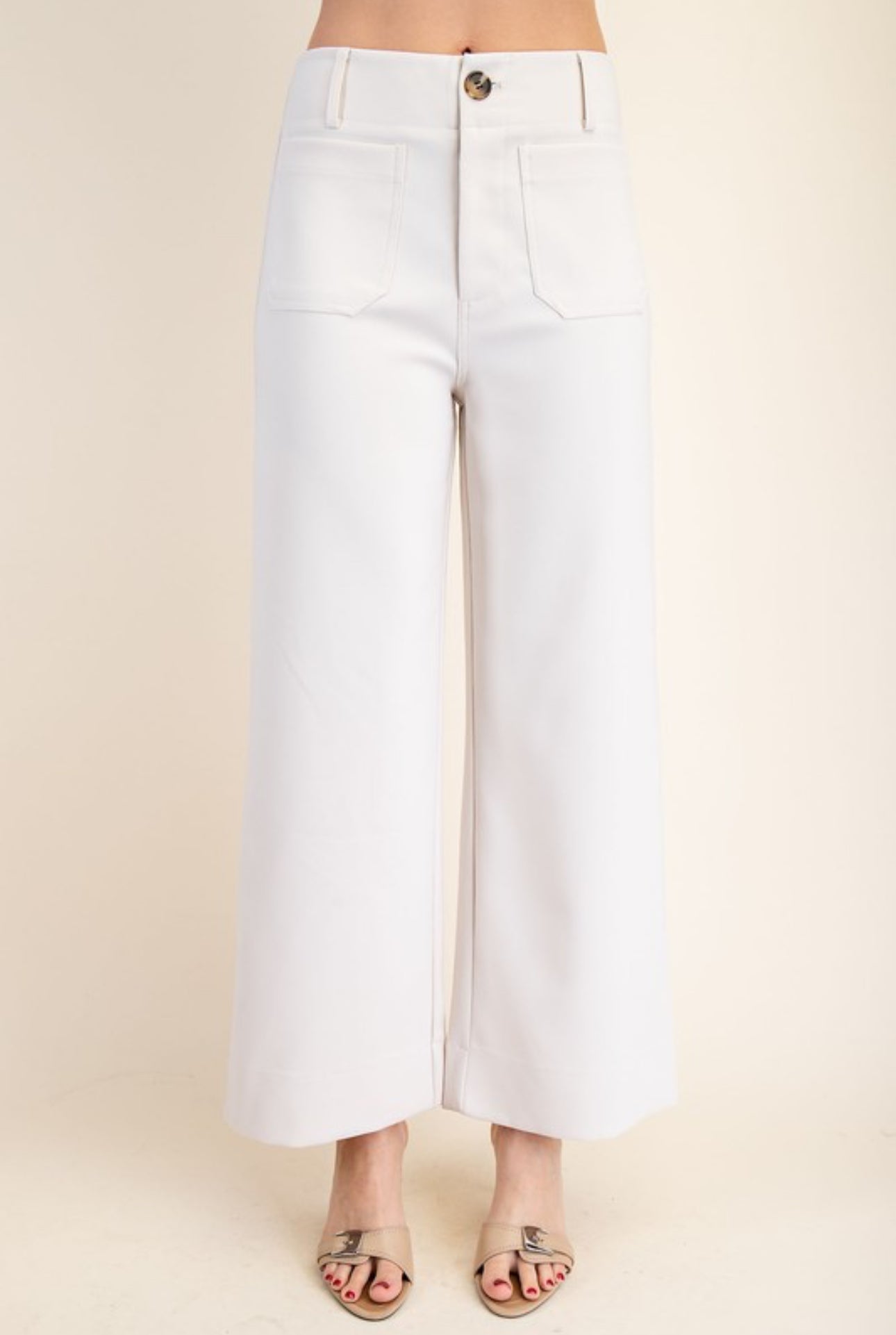 GP7912 Colette Cropped Wide Leg Pants