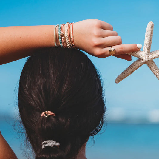 Live Hair Tie + Bracelet Set