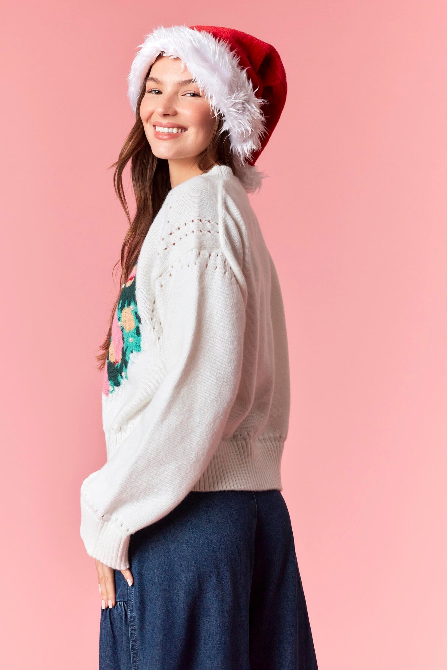 IKT200557-01 Christmas Wreath Sweater