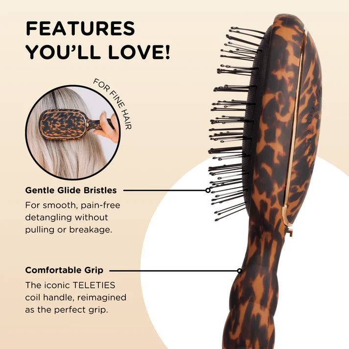 TELETIES Detangler Hair Brush for Fine Hair