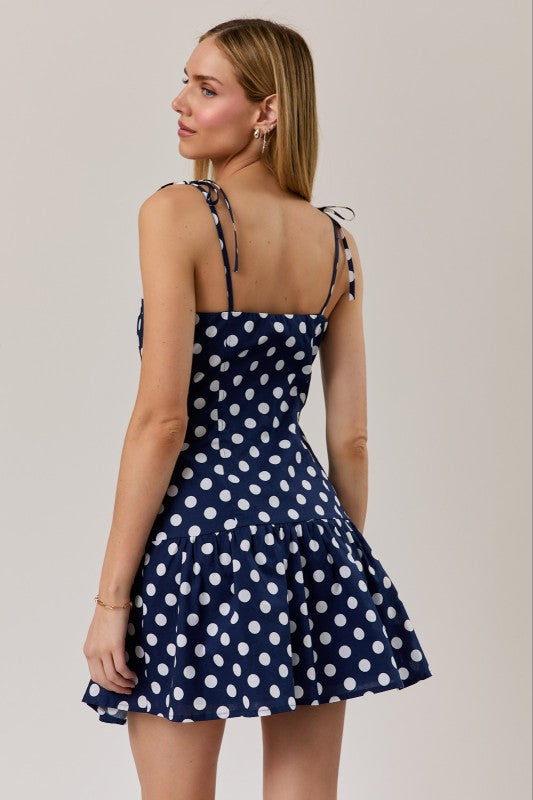 JD8097 Polka Dot Mini Dress