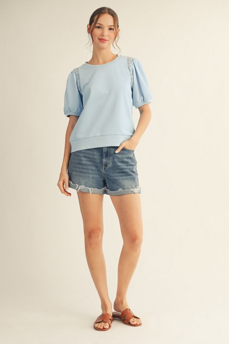 M50246 Solid Casual Top
