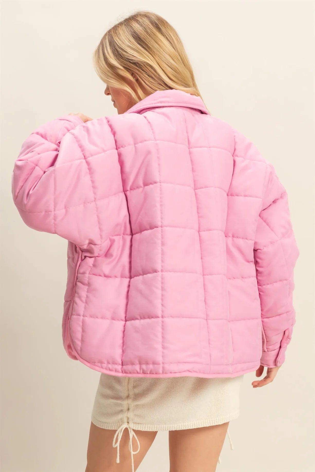 HF25F357 Quilted Puffer Jacket