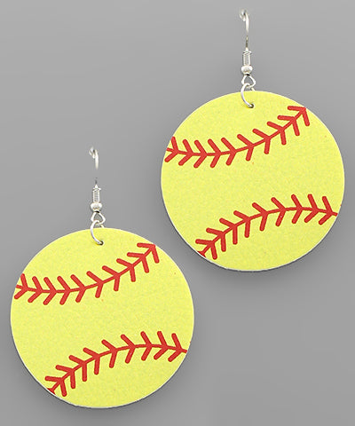 EP40351 Softball Earrings